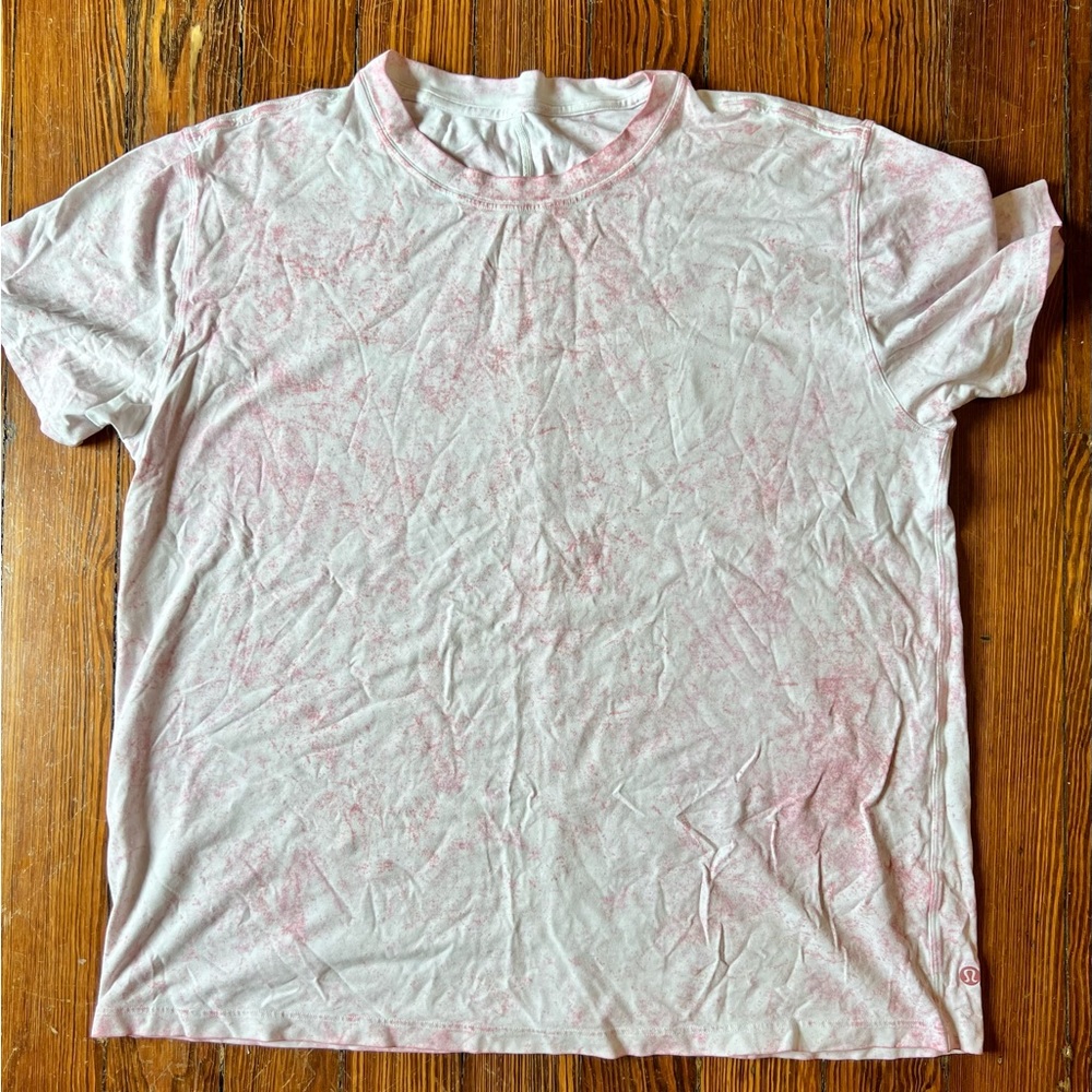 lululemon all Yours Tee Pink and White